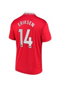 Manchester United Christian Eriksen #14 Fotballdrakt Hjemme Klær 2022-23 Korte ermer